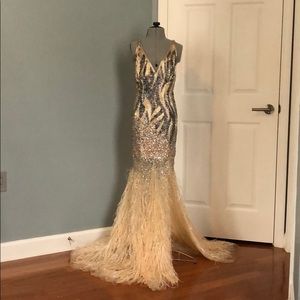 Tan Evening /Prom Gown